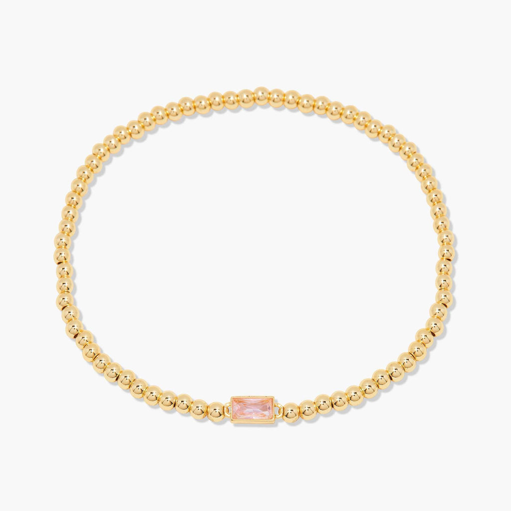 Square Rhinestone Beaded Bracelet — bracelet, view 7