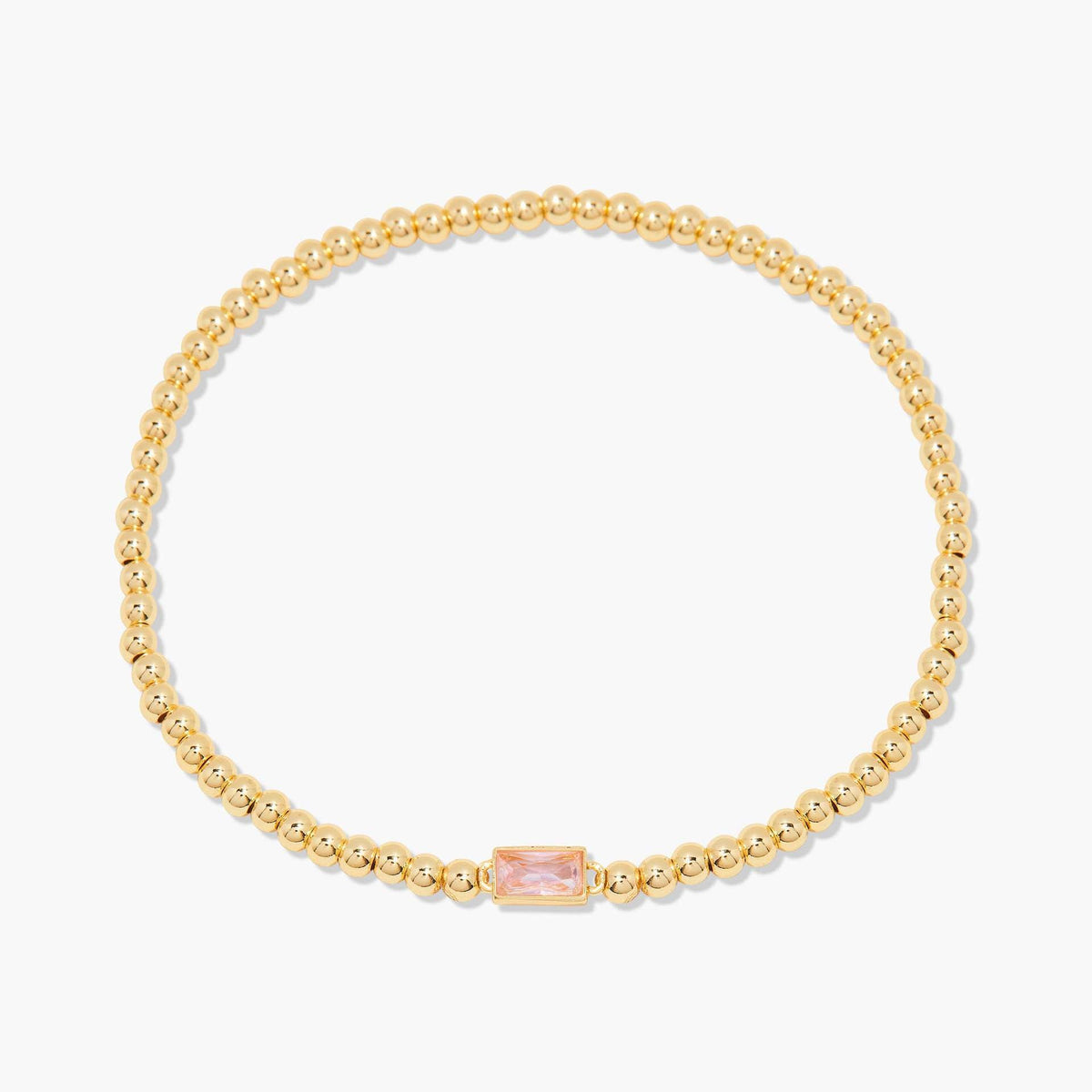 Square Rhinestone Beaded Bracelet — bracelet, view 7