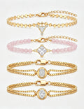 Double-Layer Rhinestone Snake Bracelet — bracelet