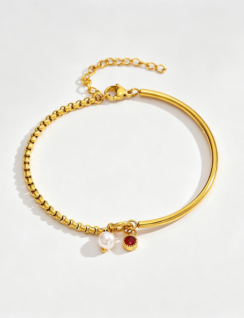 Zirconia Gold Plated Bracelet — gold bracelet