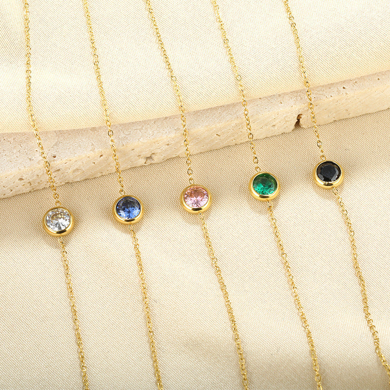 Holiday Cubic Zirconia Chain Bracelet — bracelet, view 2
