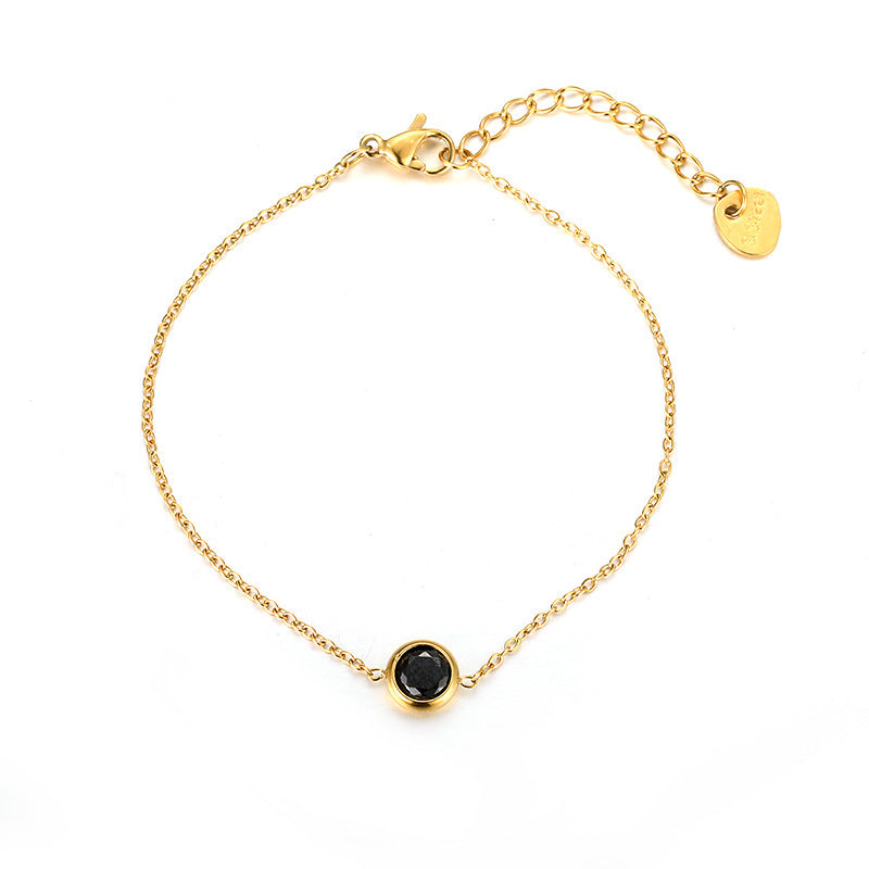 Holiday Cubic Zirconia Chain Bracelet — bracelet, view 6
