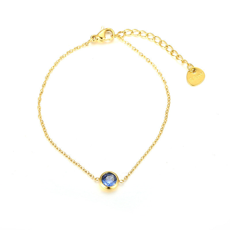 Holiday Cubic Zirconia Chain Bracelet — bracelet, view 7
