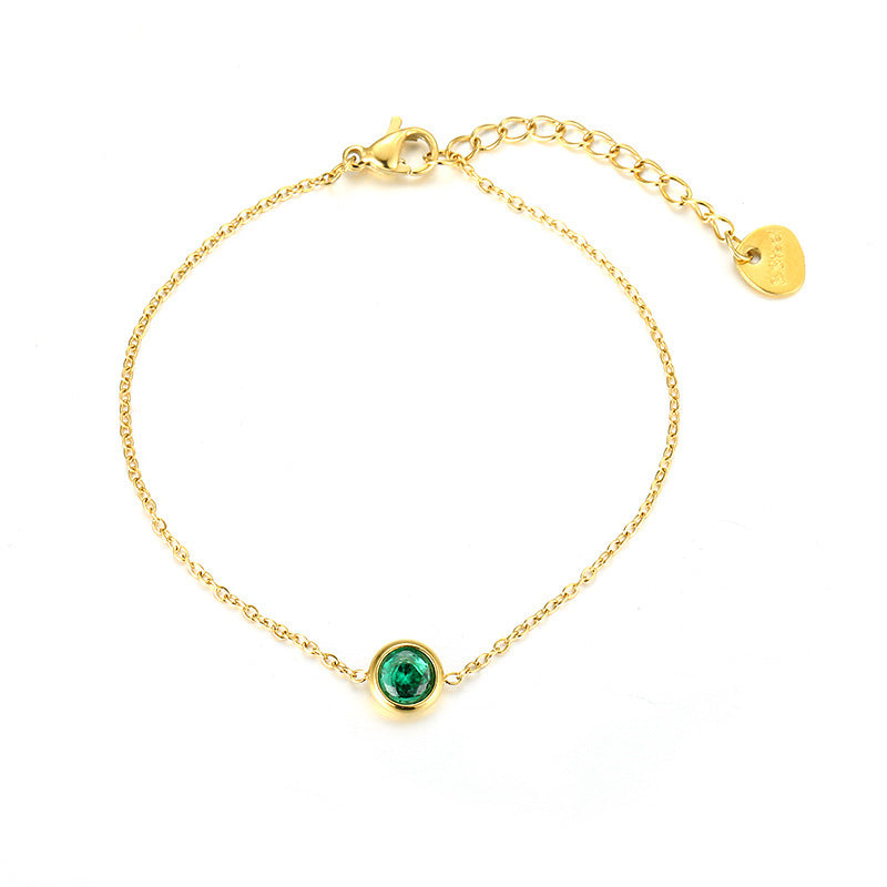 Holiday Cubic Zirconia Chain Bracelet — bracelet, view 8