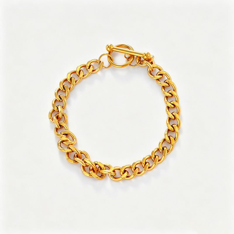 Double-Layer Clover Pendant Bracelet — bracelet, view 3