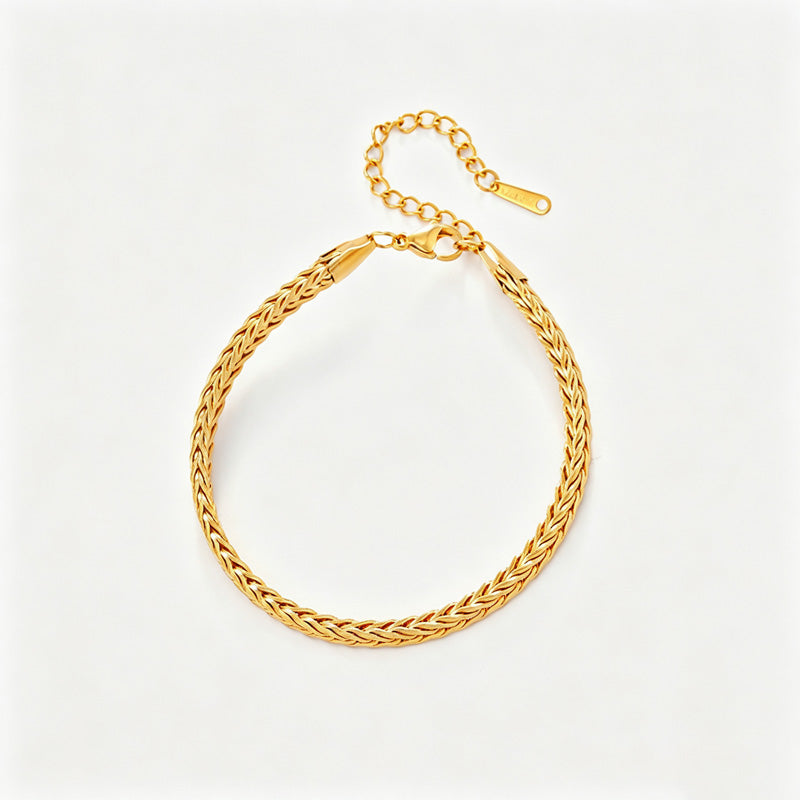 Double-Layer Clover Pendant Bracelet — bracelet, view 6