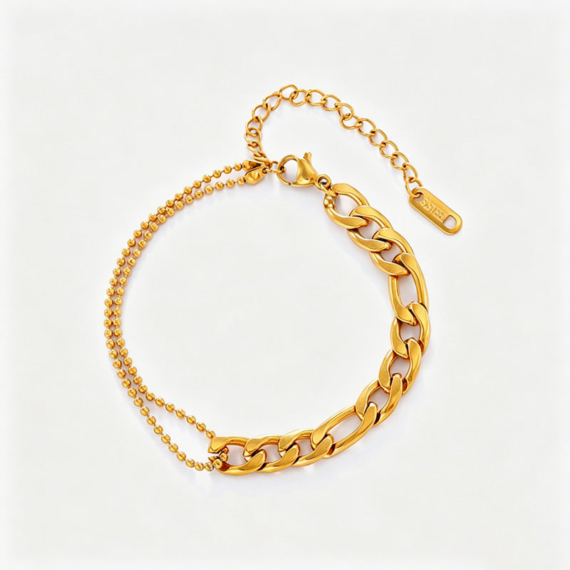 Double-Layer Clover Pendant Bracelet — bracelet, view 9