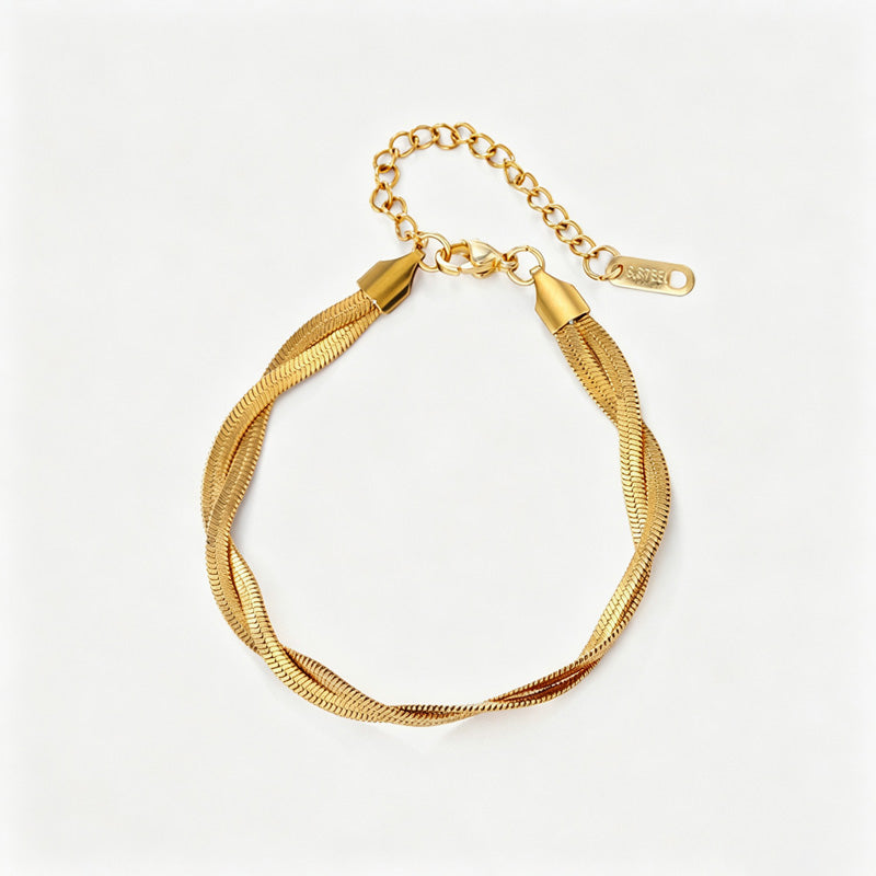 Double-Layer Clover Pendant Bracelet — bracelet, view 11