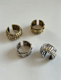Twisted Braided Punk Open Ring — ring