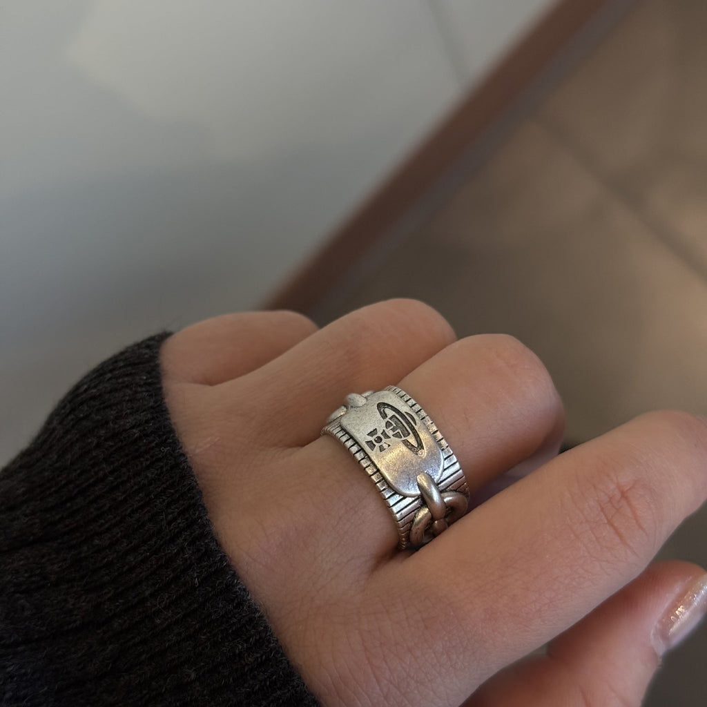 Twisted Braided Punk Open Ring — ring, view 4