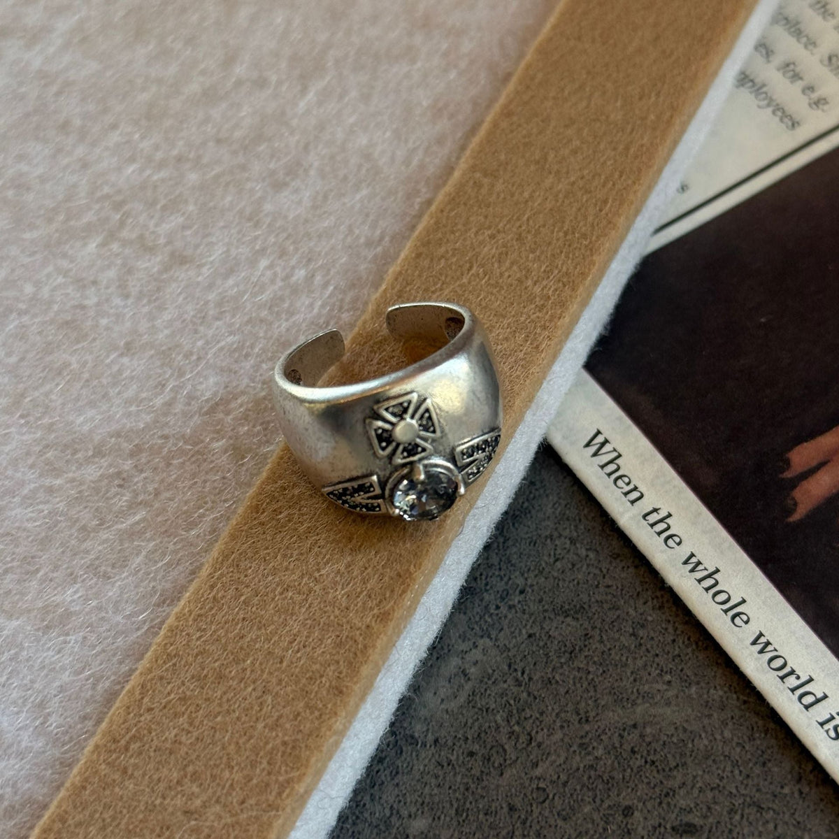 Twisted Braided Punk Open Ring — ring, view 12