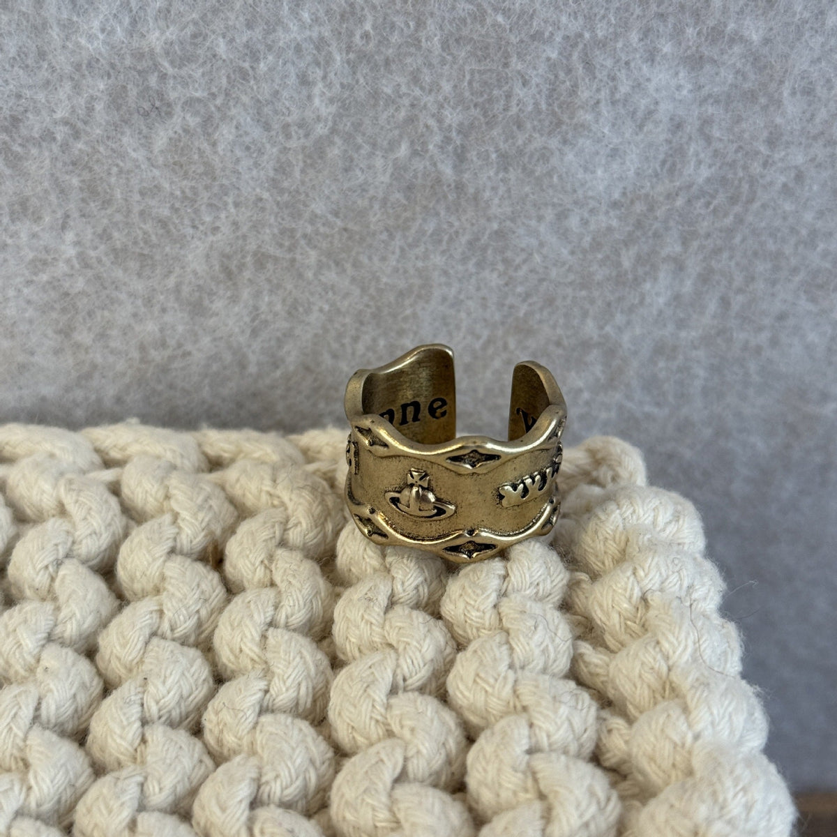 Twisted Braided Punk Open Ring — ring, view 14