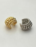 Multi-Layer Beaded Open Ring — ring