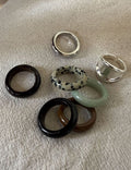 Stackable Polished Stone Ring — ring