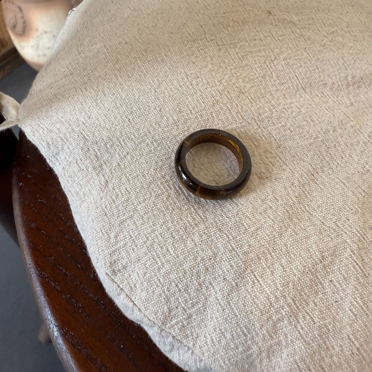 Stackable Polished Stone Ring — ring, view 6
