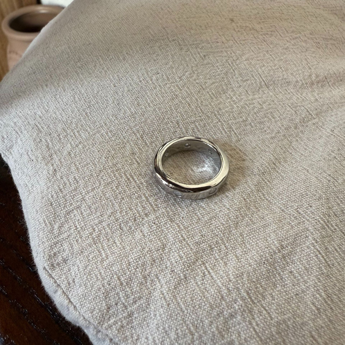 Stackable Polished Stone Ring — ring, view 9