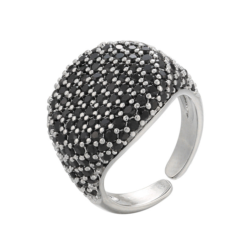 Multicolour Rhinestone Open Ring — ring, view 13