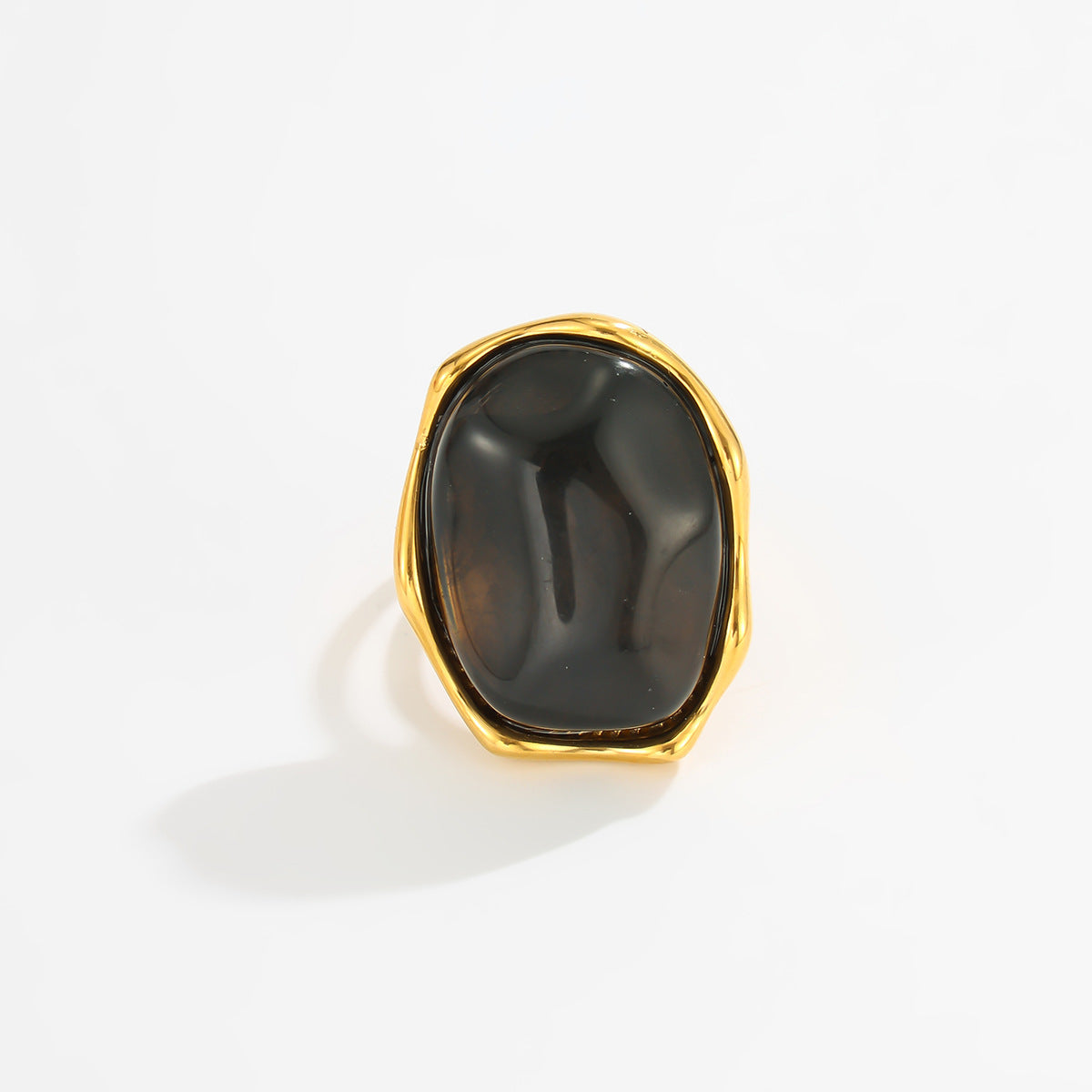Marbled Resin Stackable Ring — ring, view 6