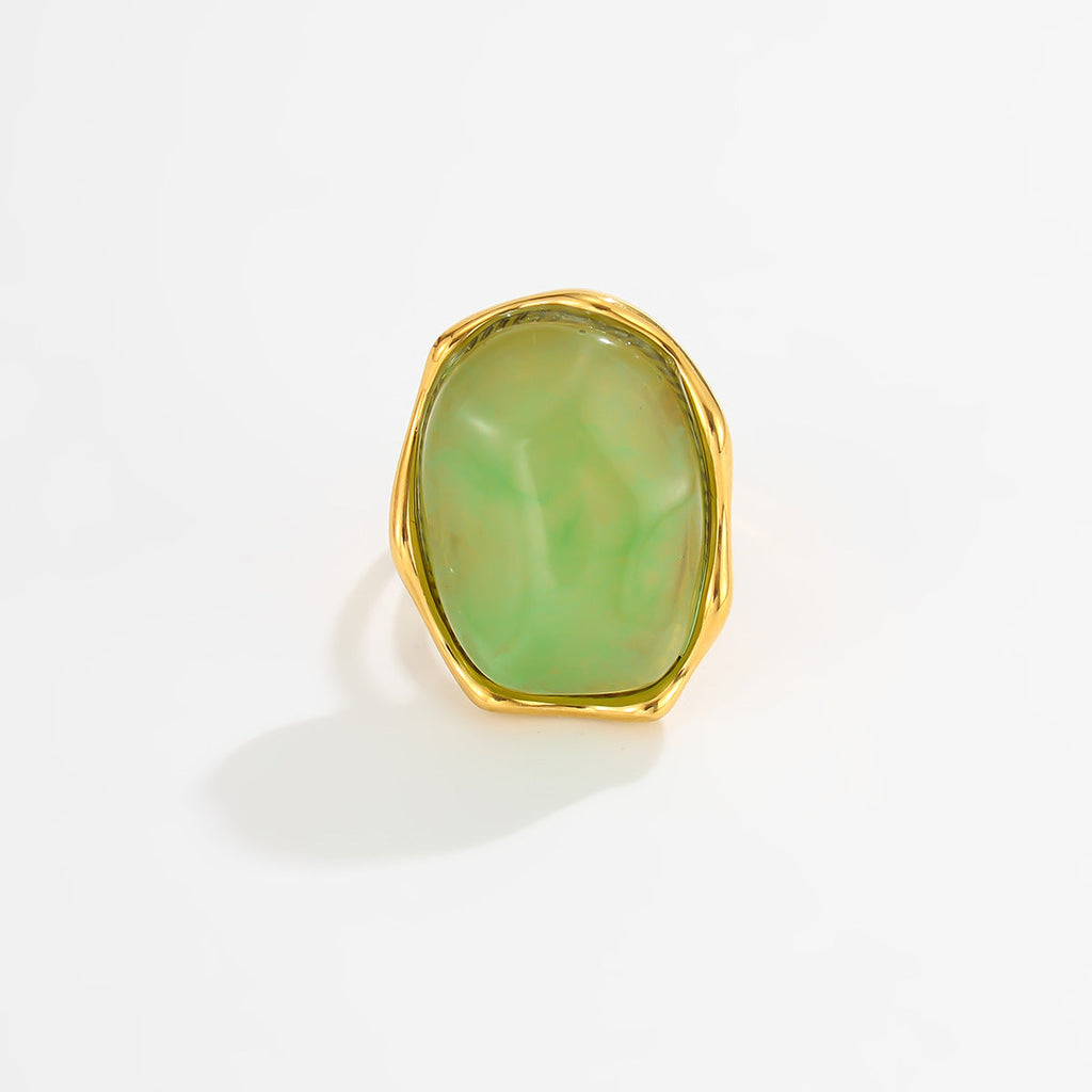 Marbled Resin Stackable Ring — ring, view 7