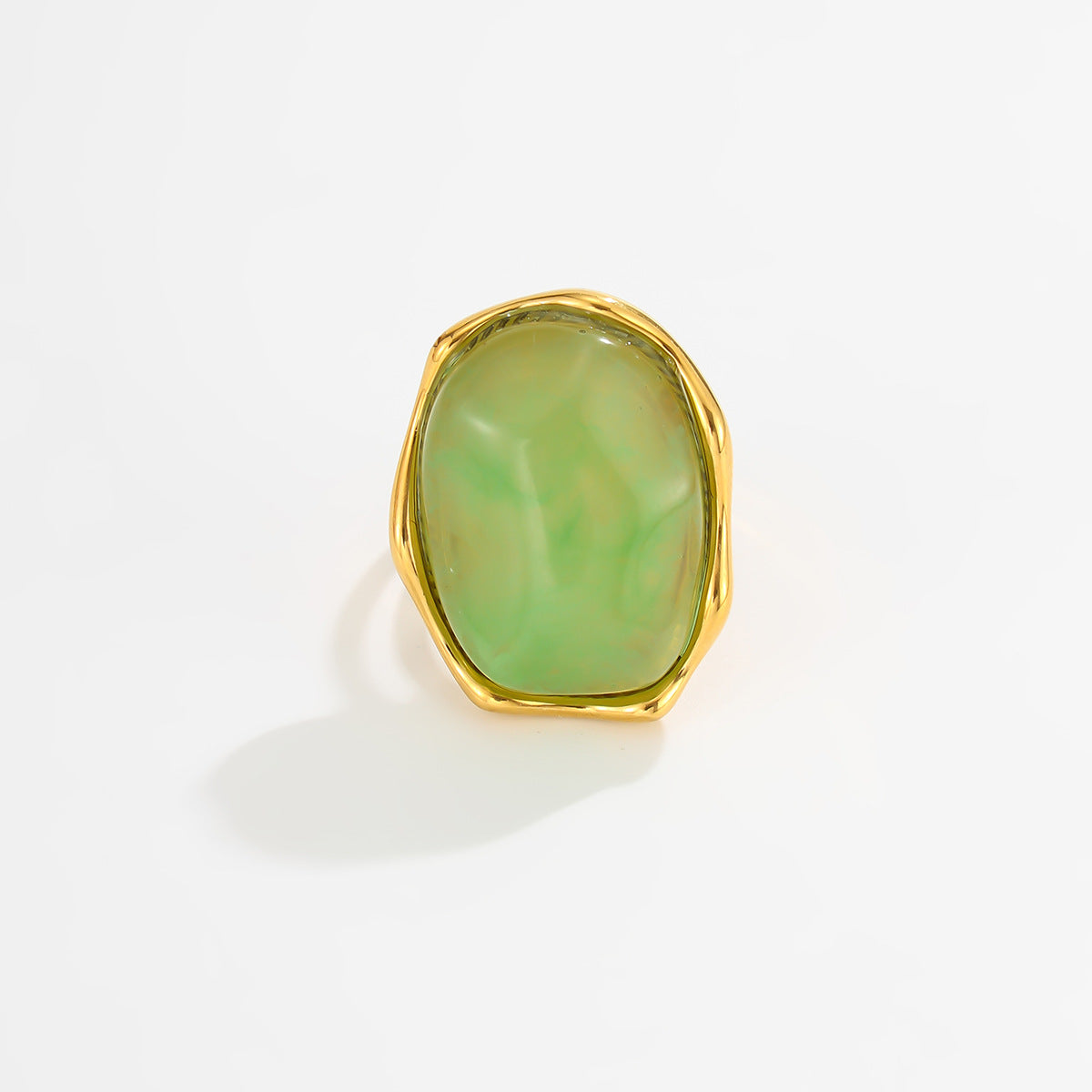 Marbled Resin Stackable Ring — ring, view 7