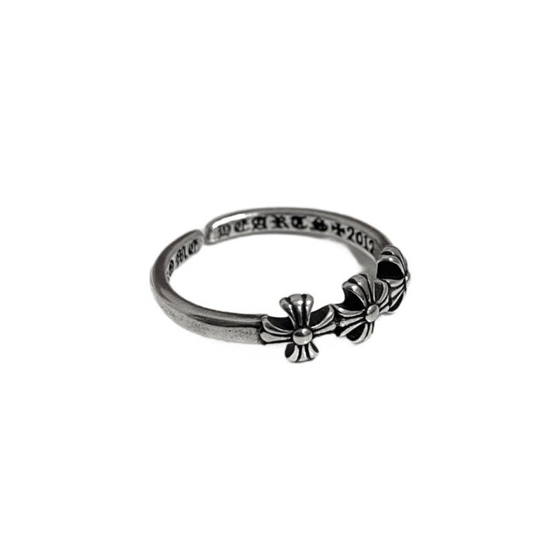 Punk Silver Cross Ring — ring, view 7