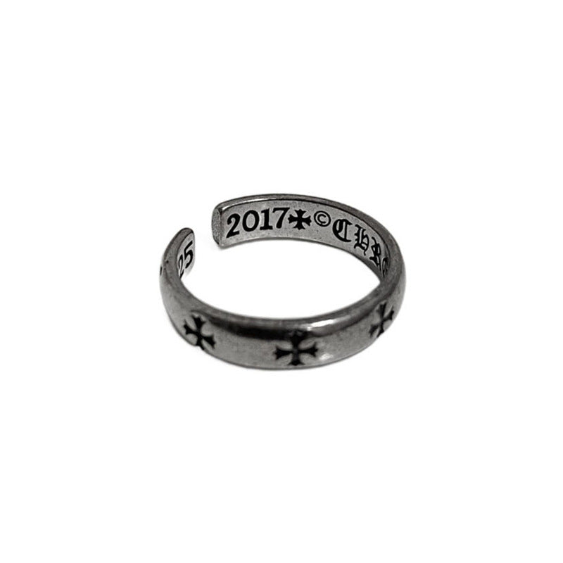 Punk Silver Cross Ring — ring, view 8
