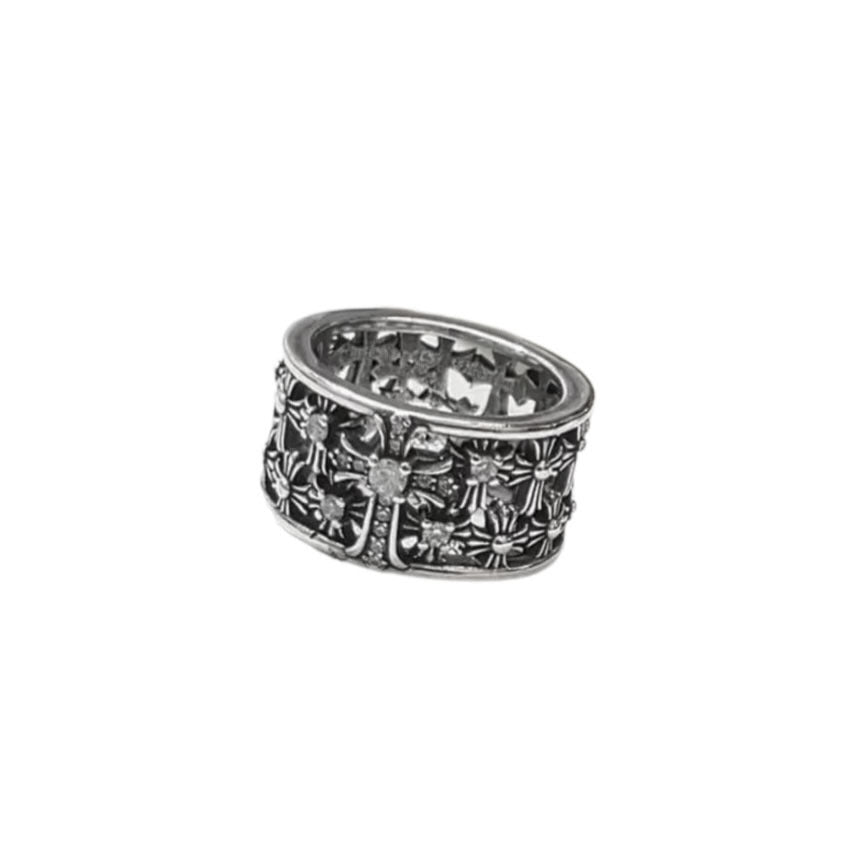 Punk Silver Cross Ring — ring, view 12