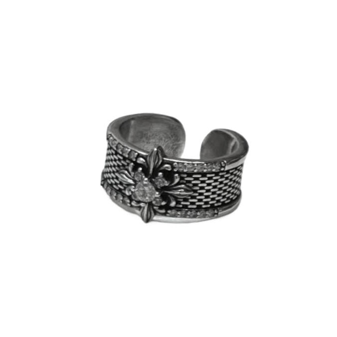 Punk Silver Cross Ring — ring, view 13
