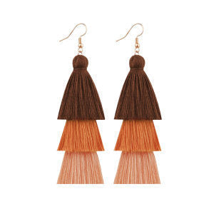 Gradient Tassel Shell Earrings — earrings, view 16