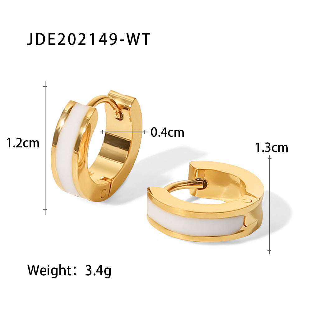 Colourful Circle Hoop Earrings — earrings, view 9