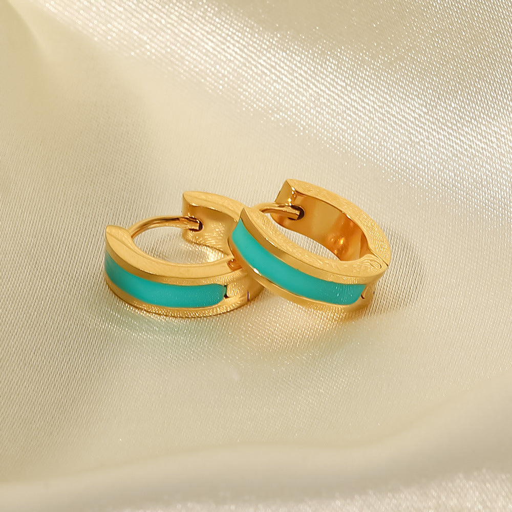 Colourful Circle Hoop Earrings — earrings, view 10