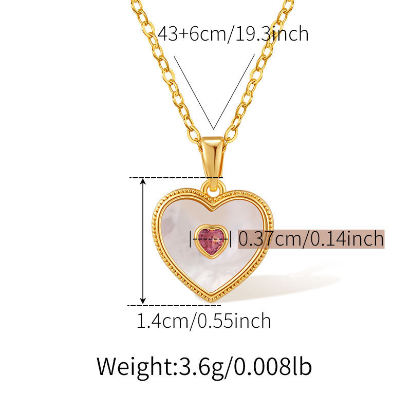 Shell Pearl Pendant Necklace — necklace, view 7
