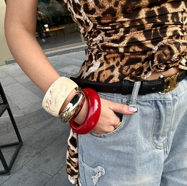 Irregular Punk Acrylic Bracelet — bracelet, view 2