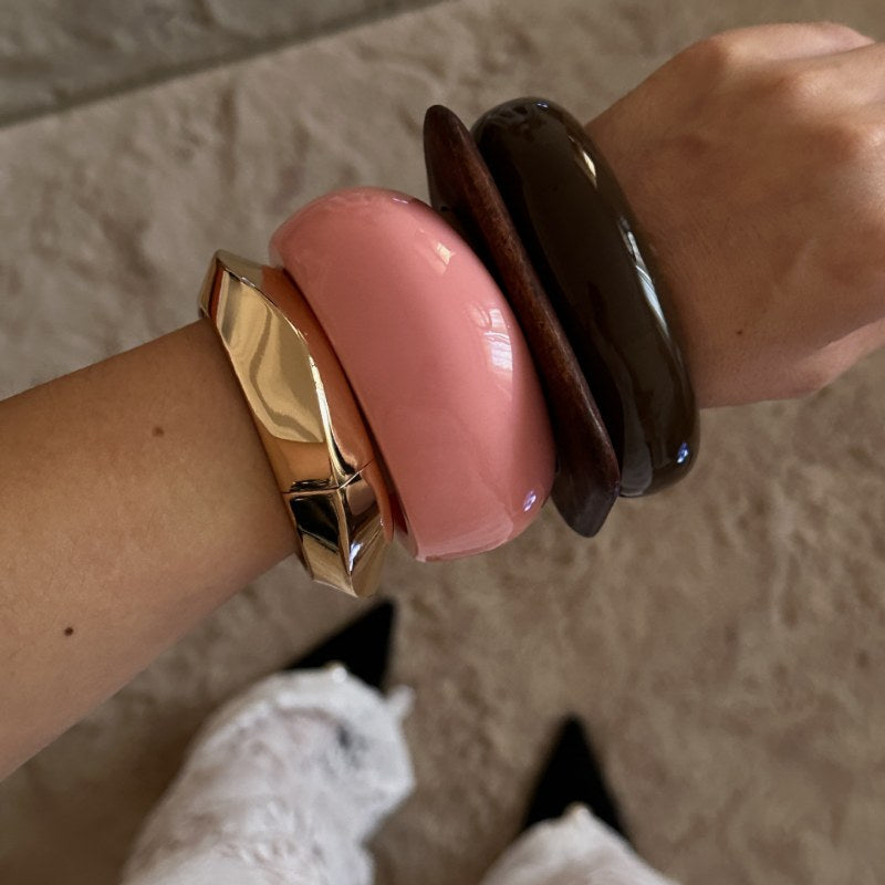 Wide Irregular Acrylic Bracelet — bracelet