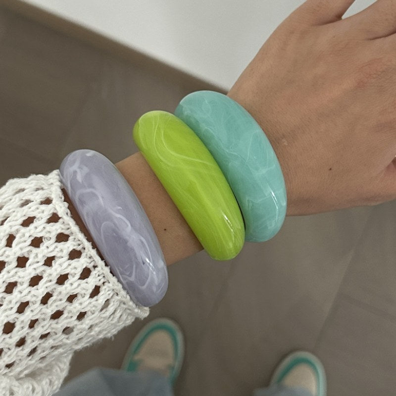 Open Multicolour Acrylic Bracelet — bracelet