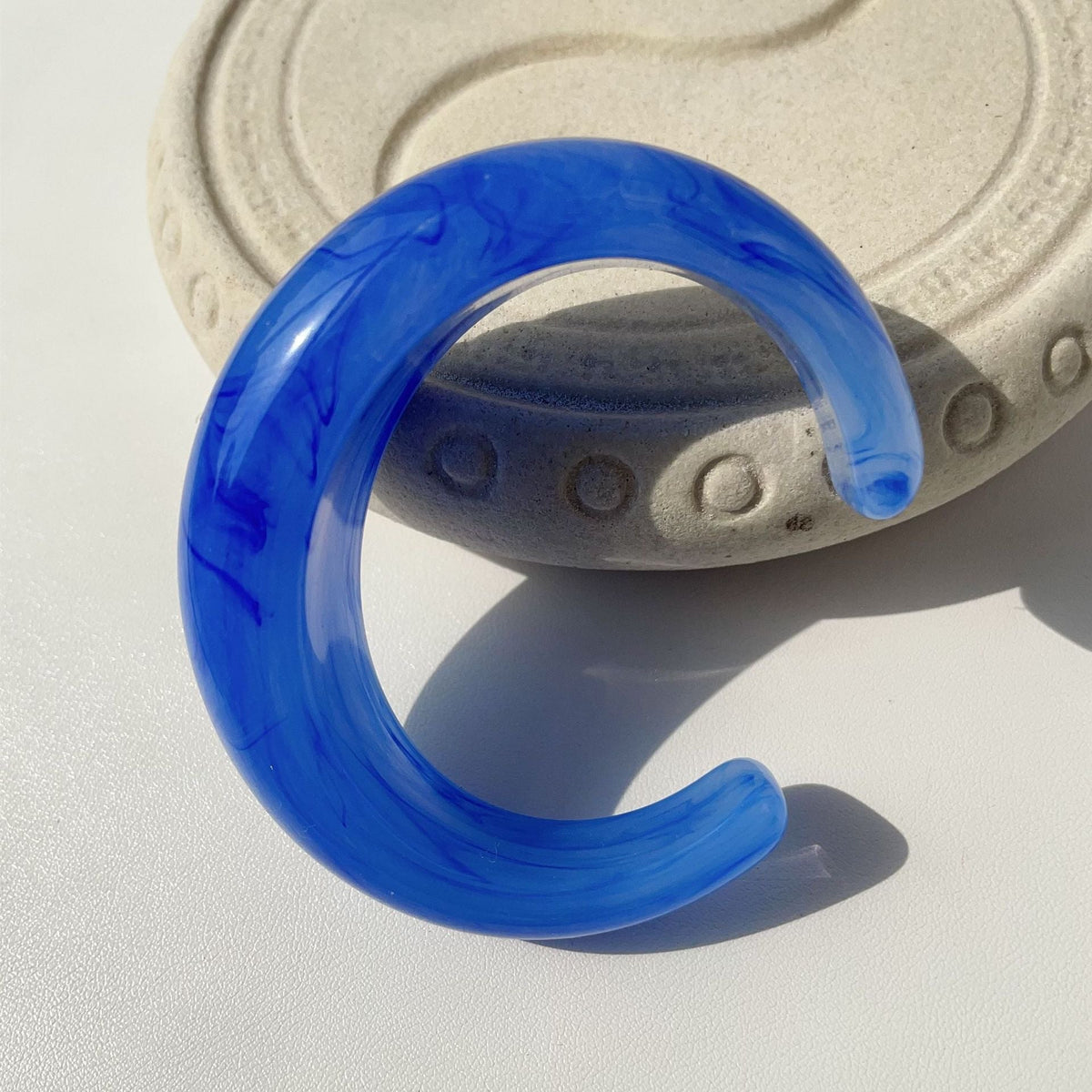 Open Multicolour Acrylic Bracelet — bracelet, view 8