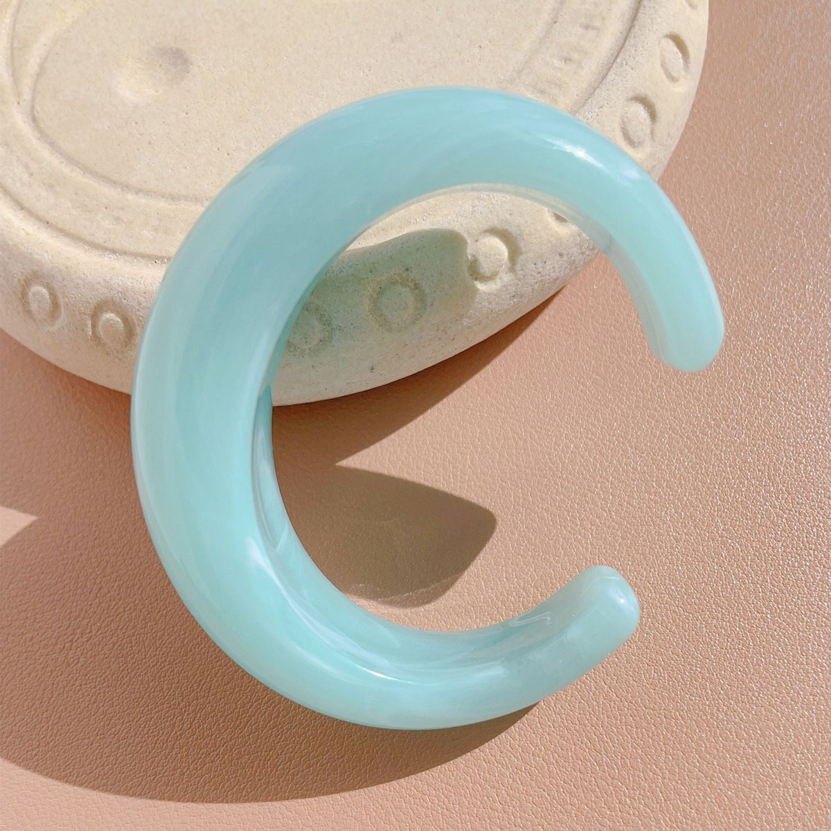 Open Multicolour Acrylic Bracelet — bracelet, view 9