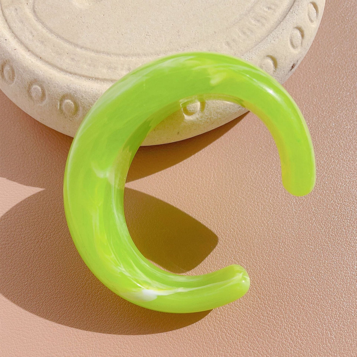 Open Multicolour Acrylic Bracelet — bracelet, view 11