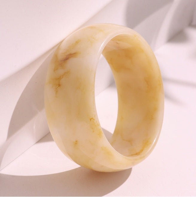 Wide Round Acrylic Bangle — bracelet, view 6