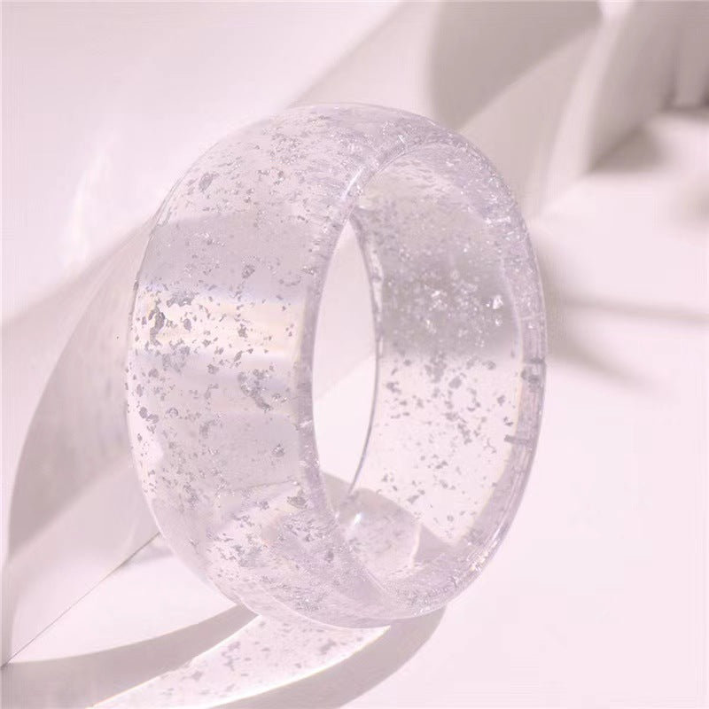 Wide Round Acrylic Bangle — bracelet, view 9