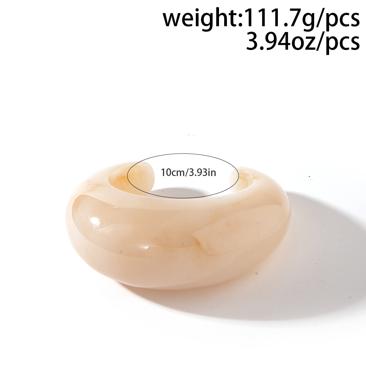 Irregular Wide Acrylic Bracelet — bracelet, view 7