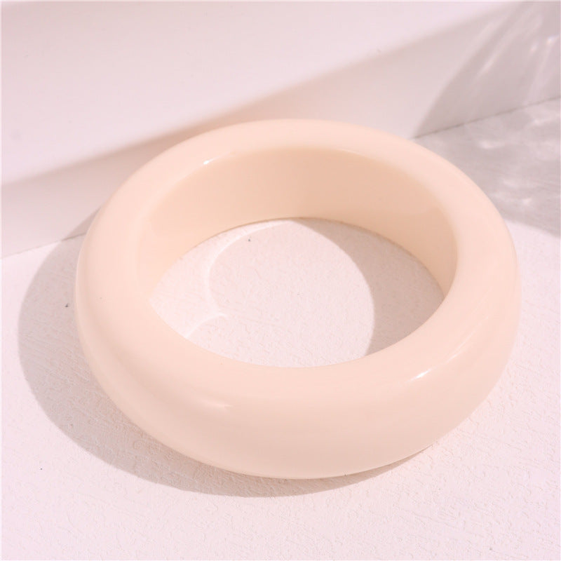 Marbled Round Acrylic Bangle — bracelet, view 7