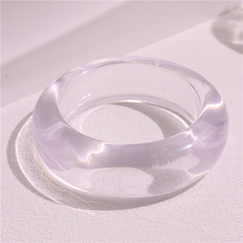 Marbled Round Acrylic Bangle — bracelet, view 9