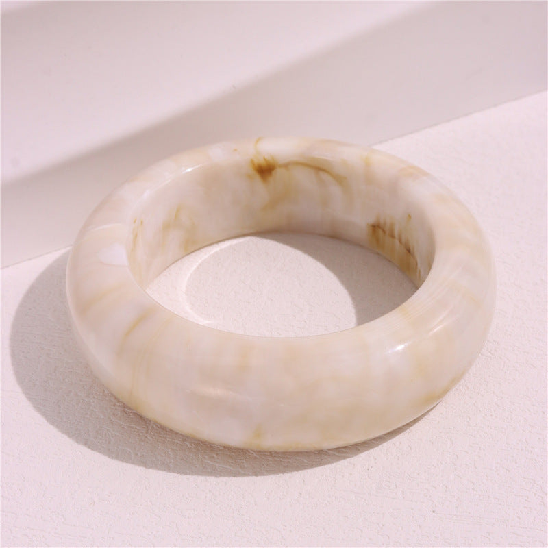 Marbled Round Acrylic Bangle — bracelet, view 10