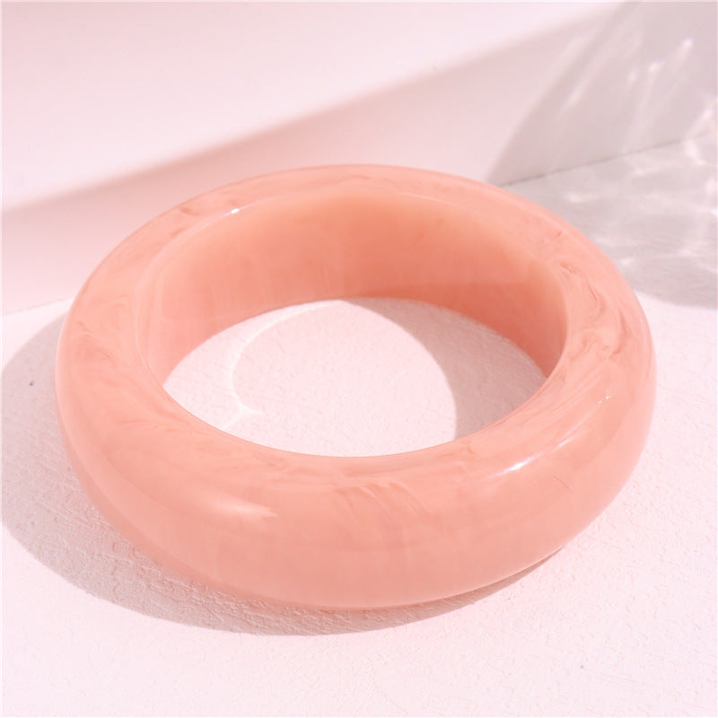 Marbled Round Acrylic Bangle — bracelet, view 12