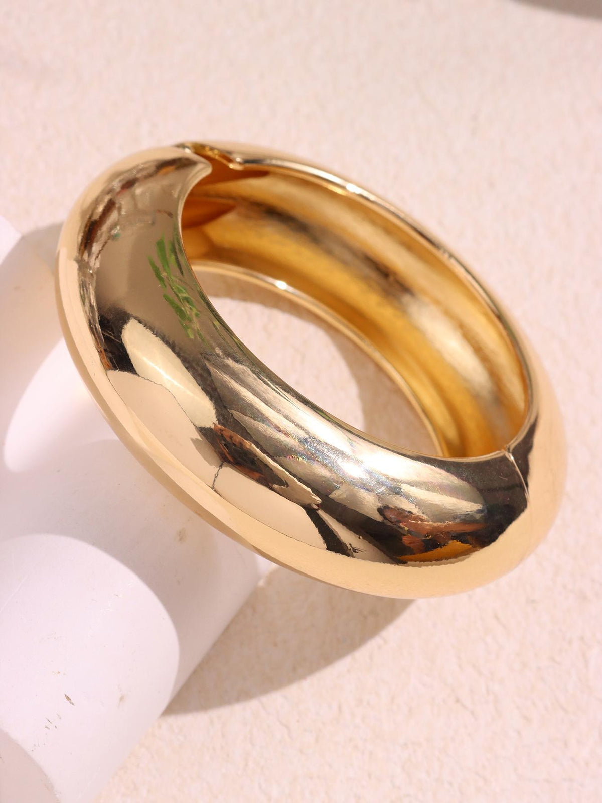 Round Irregular Acrylic Bangle — bracelet, view 6
