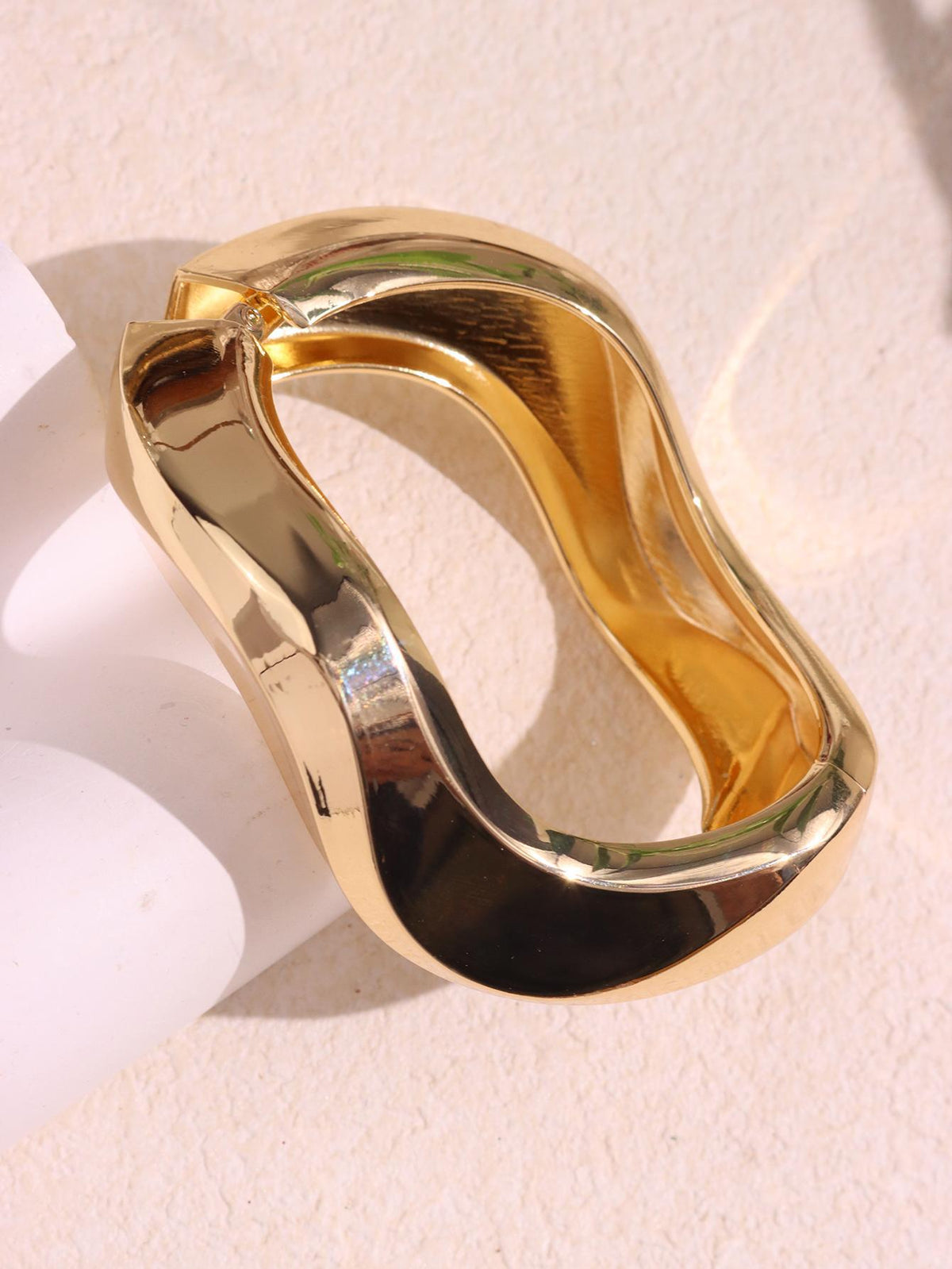 Round Irregular Acrylic Bangle — bracelet, view 7