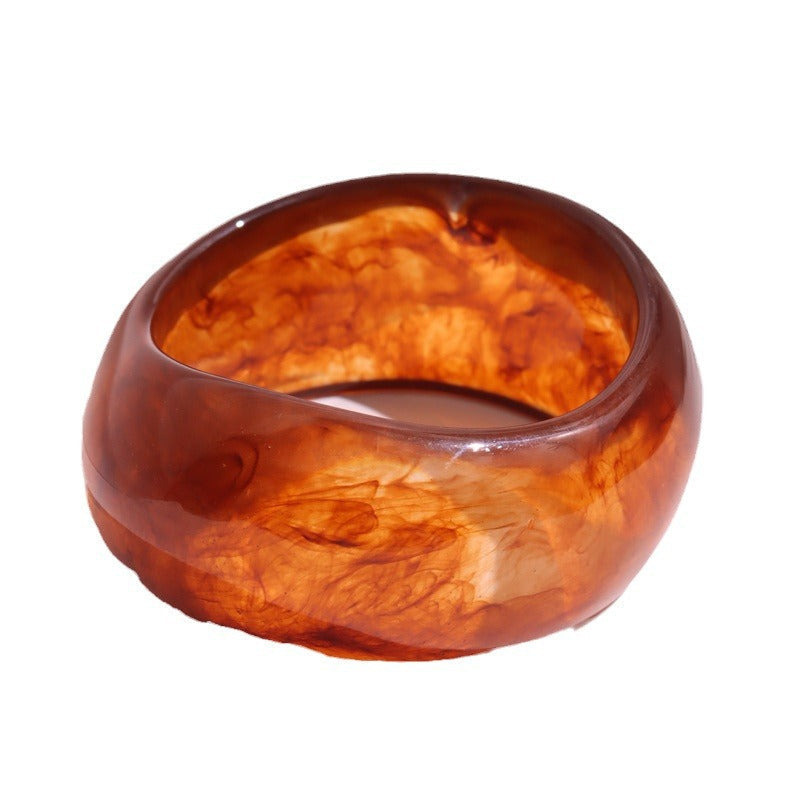 Marbled Irregular Acrylic Bracelet — bracelet, view 5
