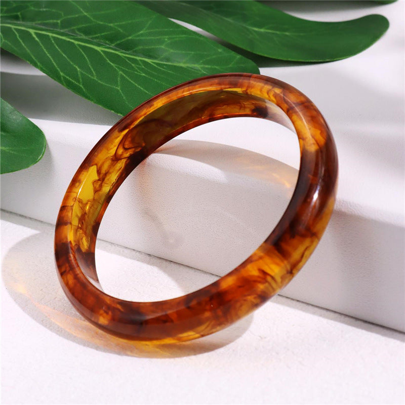 Marbled Irregular Acrylic Bracelet — bracelet, view 10
