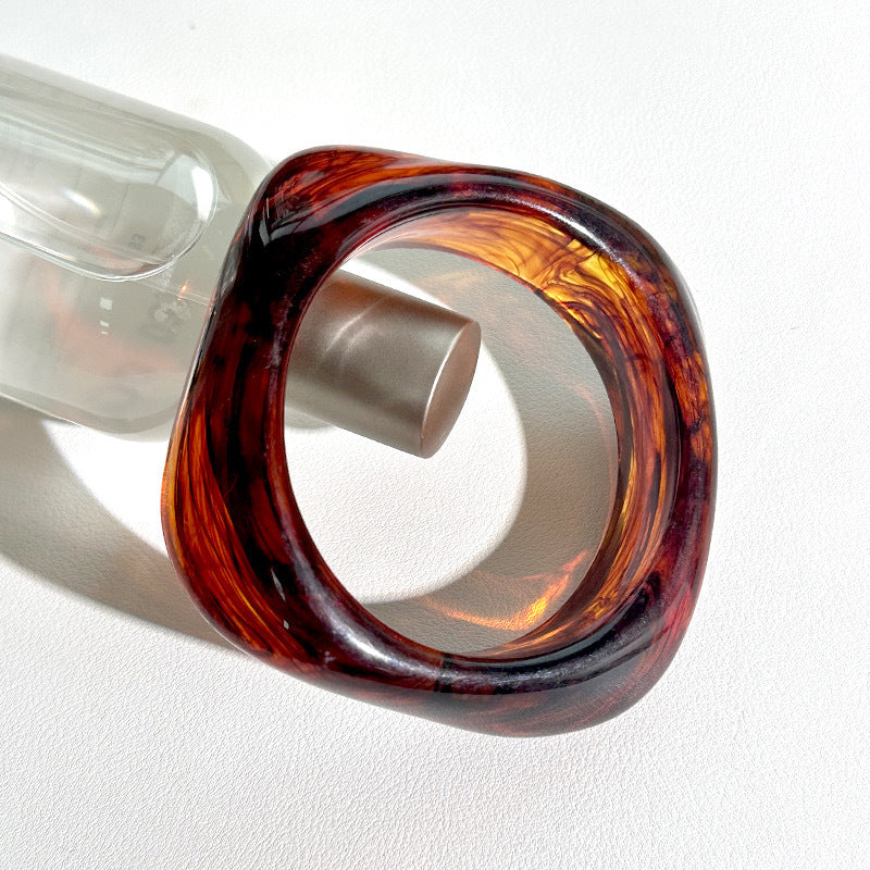 Marbled Irregular Acrylic Bracelet — bracelet, view 11